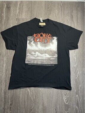 VTG Y2K Teen Hearts Mens Size XL T-Shirt Black “Gore City”